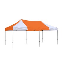 홍캐노피 스텐레스 캐노피 천막 2 x 3 m, 주황(중앙), 백색, 1개