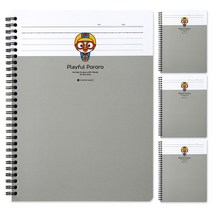 포포팬시 위드 뽀로로 심플 칼라 노트, 4개