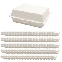 포장대장 종이 도시락박스 JJ-600, 무지화이트, 100개