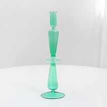컬러글라스 캔들홀더 롱앙팡, 그린