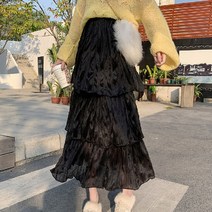 공블리 캉캉 레이스 주름 스커트 CSK1119