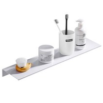 모나코올리브 메탈라인 슬림선반 40cm + 실란트픽스, 화이트, 1세트