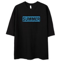 벤힛 남녀공용 썸머비치 오버핏 반팔티셔츠