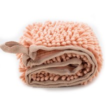 강아지 고양이 목욕수건 450g, 브라운