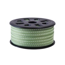 봄91 스티치 리본 5mm, KS 15 카키, 90m