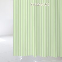 수풀 북유럽 스타일 샤워커튼 SC768 1800 x 1880 mm + 스테인리스 커튼고리 12p, 1세트