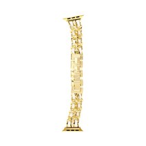 비쉐르 애플워치 3/4/5 샤체인 메탈 밴드 (42/44mm 호환 가능), 골드화이트, 1개