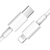 808 C타입 to 라이트닝 8핀 아이폰 고속충전 케이블 C801 2m, 화이트, 1개