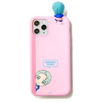 BTS 캐릭터 피규어 빼꼼 컬러 젤리 휴대폰 케이스