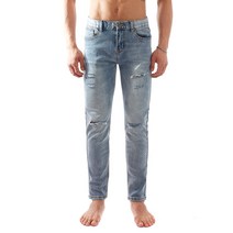 고스트리퍼블릭 남성용 스트레치 아이스 워싱 데미지 청바지 JUP-5077