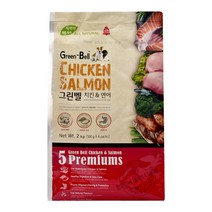 그린벨 치킨&연어 반려견 사료, 닭, 2kg, 1개