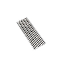 페인트인포 초강력 네오디움 원형자석 지름 6mm x 두께 20mm, 실버, 20개
