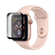 애플워치 3D 풀커버 9H 강화유리 액정보호필름 44mm, 1개