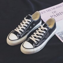 콩 K SHOES 홀로그램 나비 여성 캔버스 로우탑
