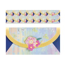 프롬앤투 패턴 플라워 봉투 B1015-6, 혼합색상, 15개