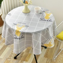 알럽홈 로망 인테리어 원형 식탁보, Type14, 120 x 120 cm