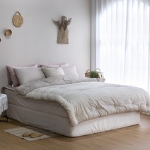 루나슬립 감성 스트라이프 순면 광목 차렵이불 기본세트