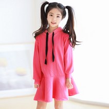 키즈레시피 여아용 SP 블라썸 후디 원피스