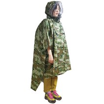 삼흥 다용도 판쵸 우의 SH-2505 + 허리띠 + 파우치, 국방색(디지털)