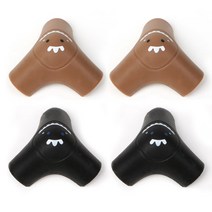 엘로시오 공룡 코너보호대 블랙 2p + 브라운 2p, 1세트