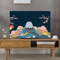 올나인 다양한 스타일 TV커버, 후지산