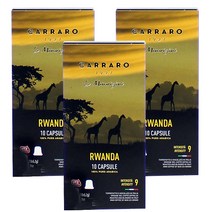 까라로 네스프레소 호환 커피캡슐 블랙라인 르완다, 5.2g, 30개
