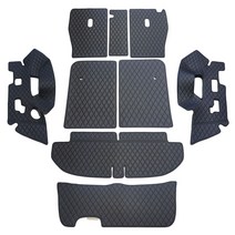 차팡 일반원단 트렁크매트 풀세트 + 벨크로 까끌이 15p + 보들이 15p, 블랙+블랙, 올뉴 / 더뉴 쏘렌토 7인승(스피커 유), 기아