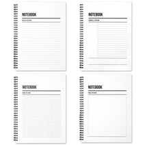 뭉구 시스템 노트, 룰드, 코넬, 그리드, 프리, 4개