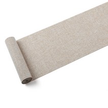 린넨 테이블 러너 Q104, 베이지, 4인용(20 x 210 cm)
