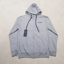 ALPHA 남성용 짐웨어 머슬핏 후드집업