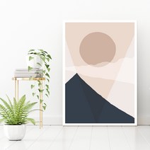 마니앤솔 추상액자테이블 선라이즈 대, 혼합색상