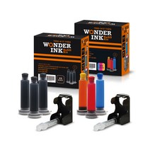 원더잉크 리필킷 HP4650 4624 HP63 ENVY4500 5530 HP61, 검정, 칼라, 1세트