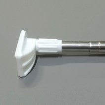 노피스 스테인리스 압축봉 25mm x 90~160cm, 화이트 + 실버
