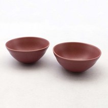 달소금 데일리 모아 도자기 공기, 인디언레드(무광), 2개