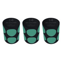 폼텍 마이 스티커 도트 25mm 1롤, 14 POWDER BLUE, 3개
