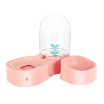 딩동펫 반려동물 새싹 급수기 세트 2구, 핑크, 1세트