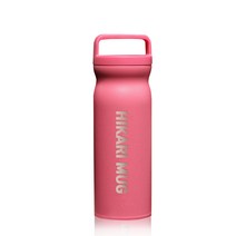 HiKaRi 스텐 대용량 진공 보온보냉병, 핑크, 500ml