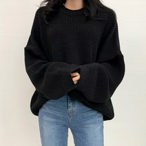 오키진 여성용 몽몽하찌 라운드니트