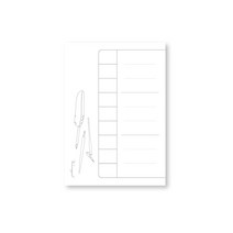 wearingeul 잉크 팔레트 컬러차트지 A5 50p, 3개