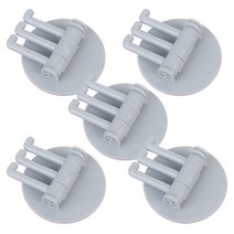 콩 빈테리어 3way 회전 후크, 블루, 5개