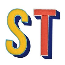 패션포인트 자수 와펜 알파벳입체 세트 대, S, T, 1세트