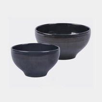 윤도자기 다인 공기대접 세트, 군청, 공기 + 대접