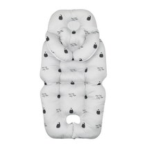 허그파파 바나나 목쿠션 유모차 라이너, 라이트그레이