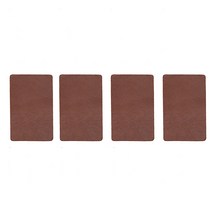 쏘컴퍼니 보수스티커 천연가죽 민무늬 4p, 브라운 (CM3410)