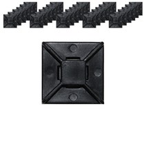 접착식 케이블타이 홀더 흑색 일반 20 x 20 mm, 1000개