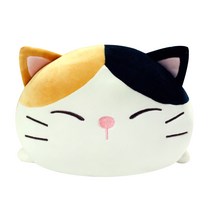 메세 모찌모찌 고양이 쿠션 인형 까망, 40cm, 혼합색상