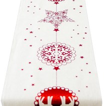 크리스마스 파티 장식 테이블 러너 Q01, 타입4, 28 x 270 cm