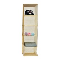 하주글로벌 패브릭 행잉 오거나이저 5단 Yellow brown, 1개