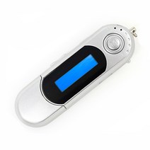 코스날 USB 메모리 FM라디오 MP3 플레이어 8GB, comp3usbt1si, 실버