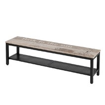 도리퍼니처 아이언 1200 블랙 철제 거실장, 모카